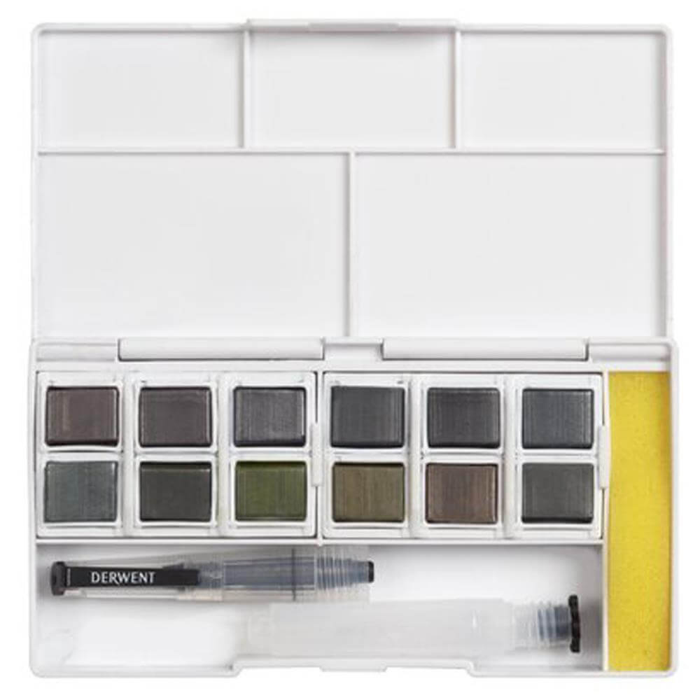 Derwent Graphitint Paint 12 Pan Palette